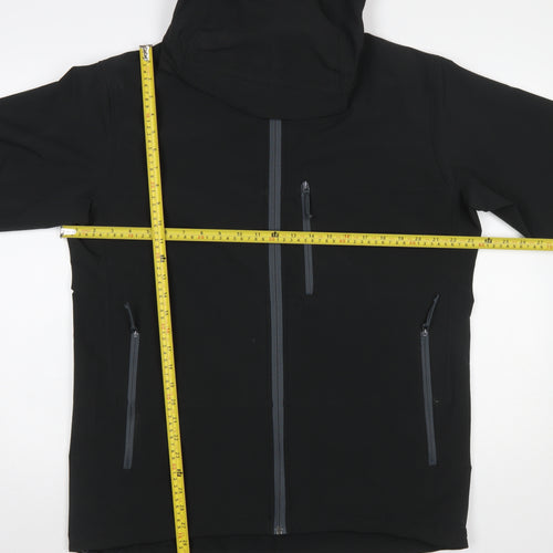 Fjern Mens Black XL Softshell Hooded Outdoor Jacket Waterproof
