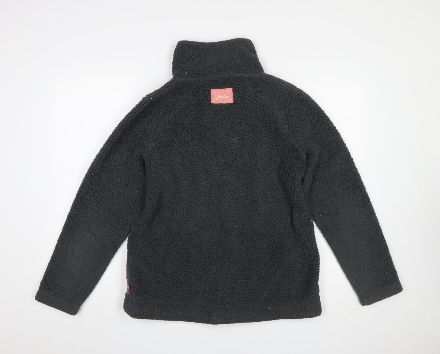 Joules Women Grey Fleece Pullover Sweatshirt Size 12 Warm Casual