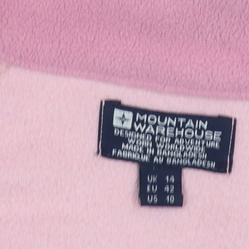 Mountain Warehouse Women's Pink Fleece 1/2 Zip Pullover UK 14