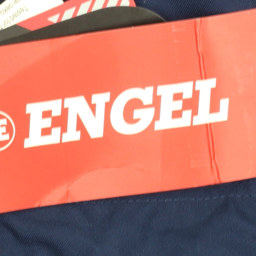 Engel Men's Blue Cargo Work Trousers Size 39.5 Regular Polyester Cotton