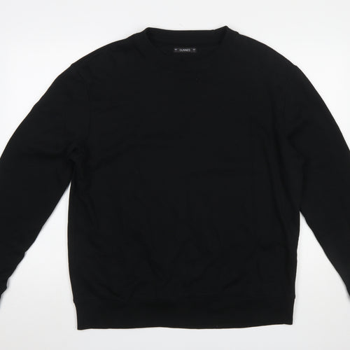 Dunnes Mens Black L Pullover Crew Neck Sweatshirt