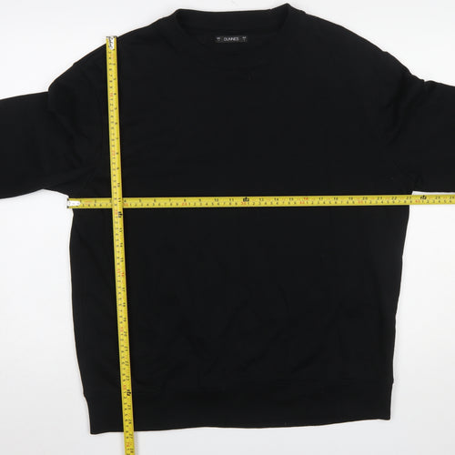 Dunnes Mens Black L Pullover Crew Neck Sweatshirt