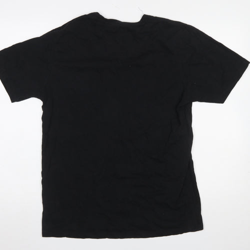 Diesel Men's Black XL Crew Neck Cotton Logo T-Shirt