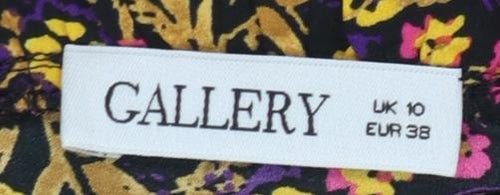 Gallery Womens Multicoloured Floral Long Sleeve Bow Neck Blouse Size 10