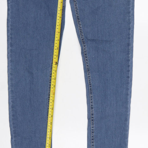 Denim Co. Women Blue Skinny Jeans Size 12 W30 L34