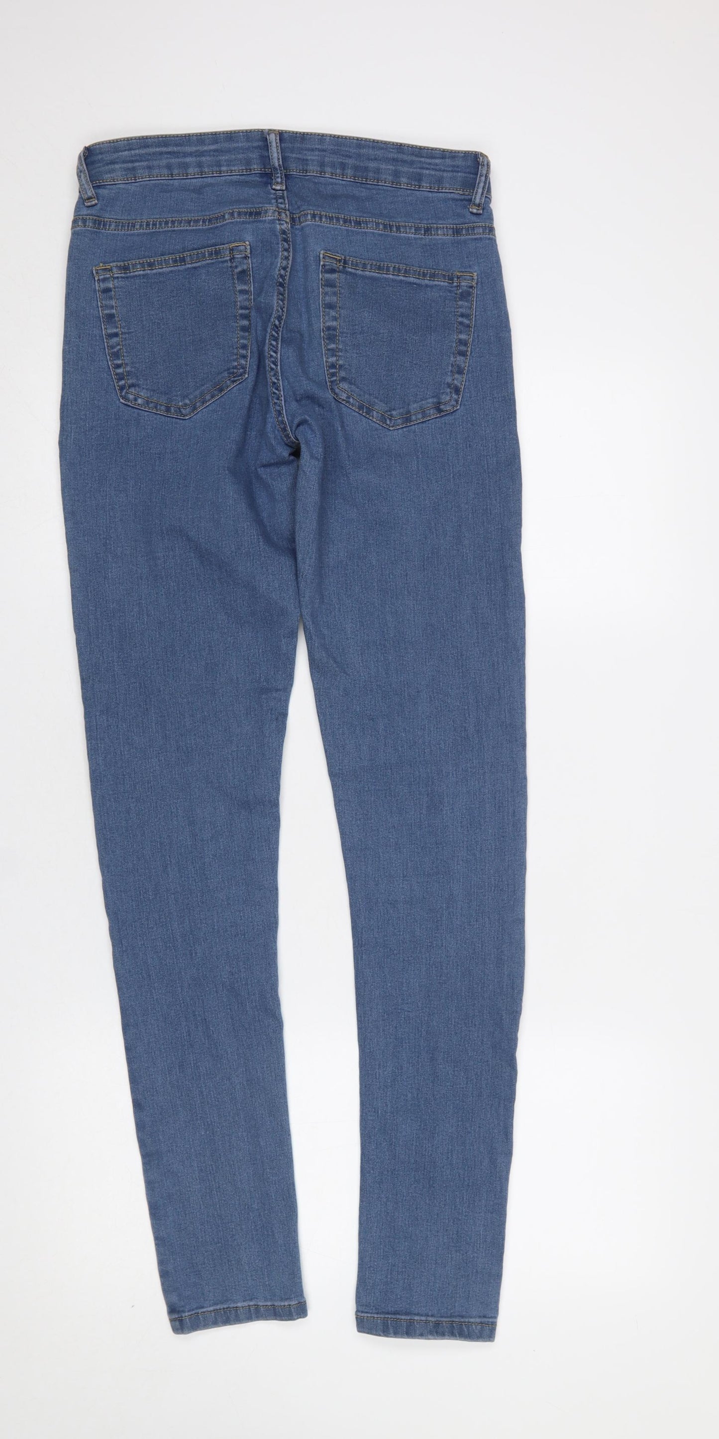 Denim Co. Women Blue Skinny Jeans Size 12 W30 L34