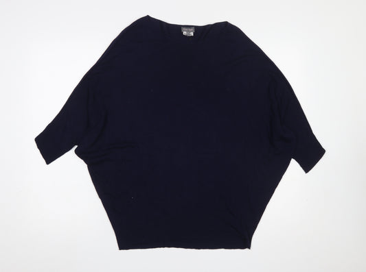 Phase Eight Women’s Navy XS Relaxed Dolman Knit Jumper