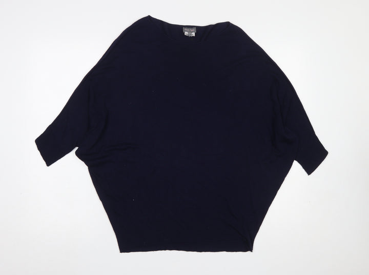 Phase Eight Women’s Navy XS Relaxed Dolman Knit Jumper