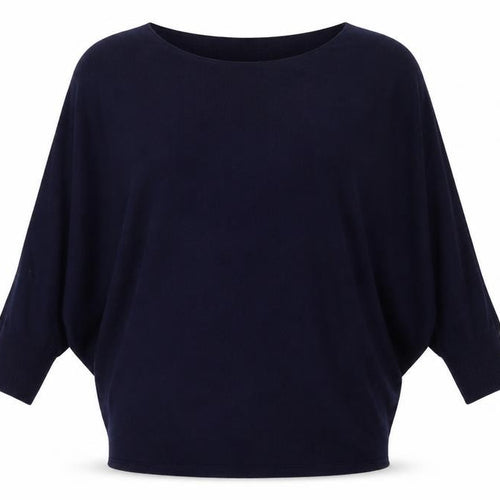Phase Eight Women’s Navy XS Relaxed Dolman Knit Jumper