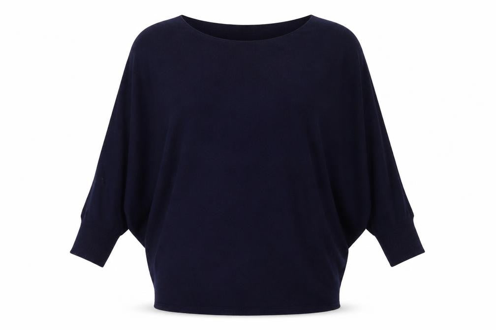 Phase Eight Women’s Navy XS Relaxed Dolman Knit Jumper
