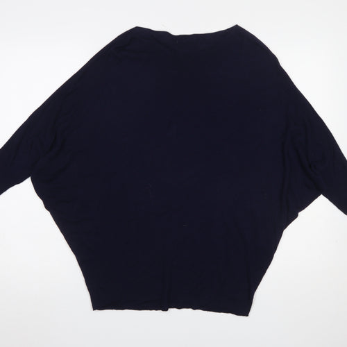 Phase Eight Women’s Navy XS Relaxed Dolman Knit Jumper
