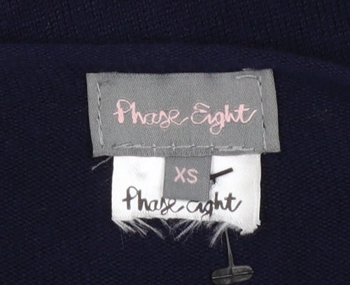 Phase Eight Women’s Navy XS Relaxed Dolman Knit Jumper