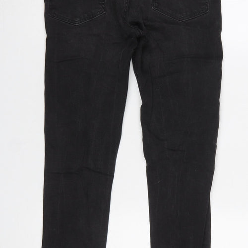 Topman Men's Black Skinny Distressed Jeans 32R Slim Fit Denim