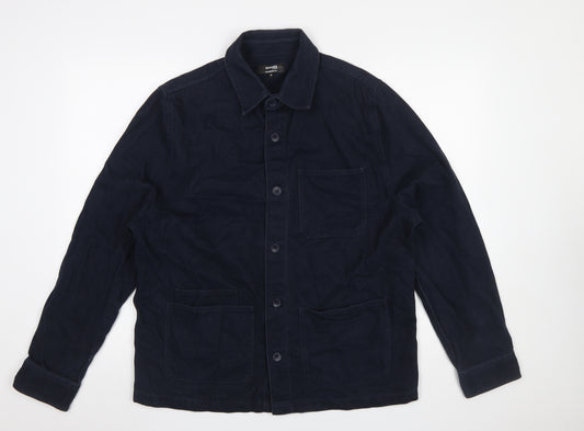 Dunnes Stores Men’s Blue Cotton Twill Regular Fit Work Jacket M