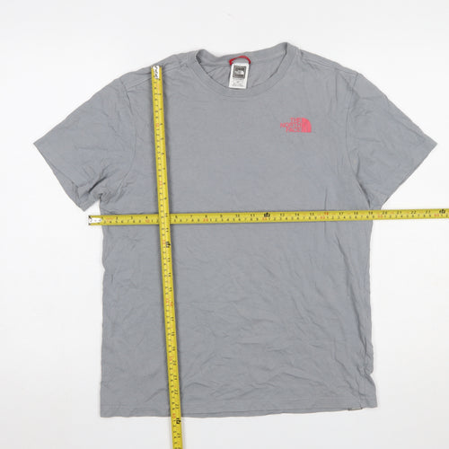 The North Face Men's Grey Graphic Logo T-Shirt Size S Outdoor Cotton