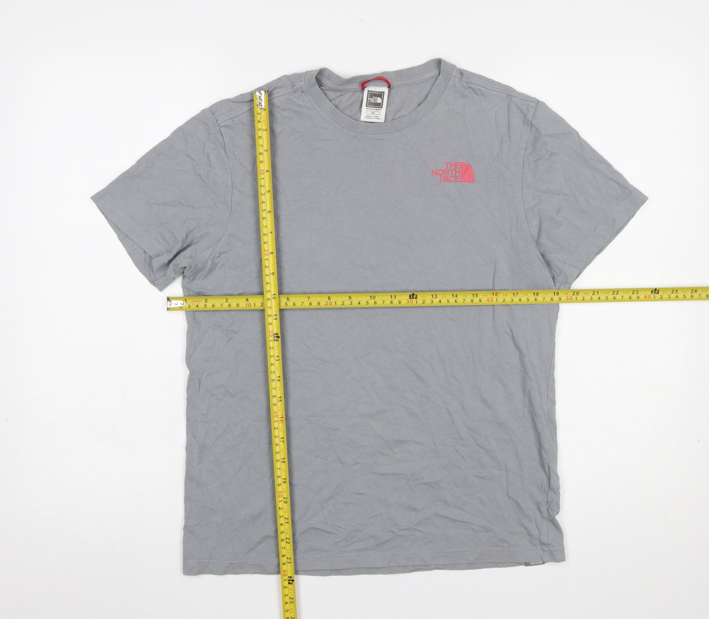 The North Face Men's Grey Graphic Logo T-Shirt Size S Outdoor Cotton