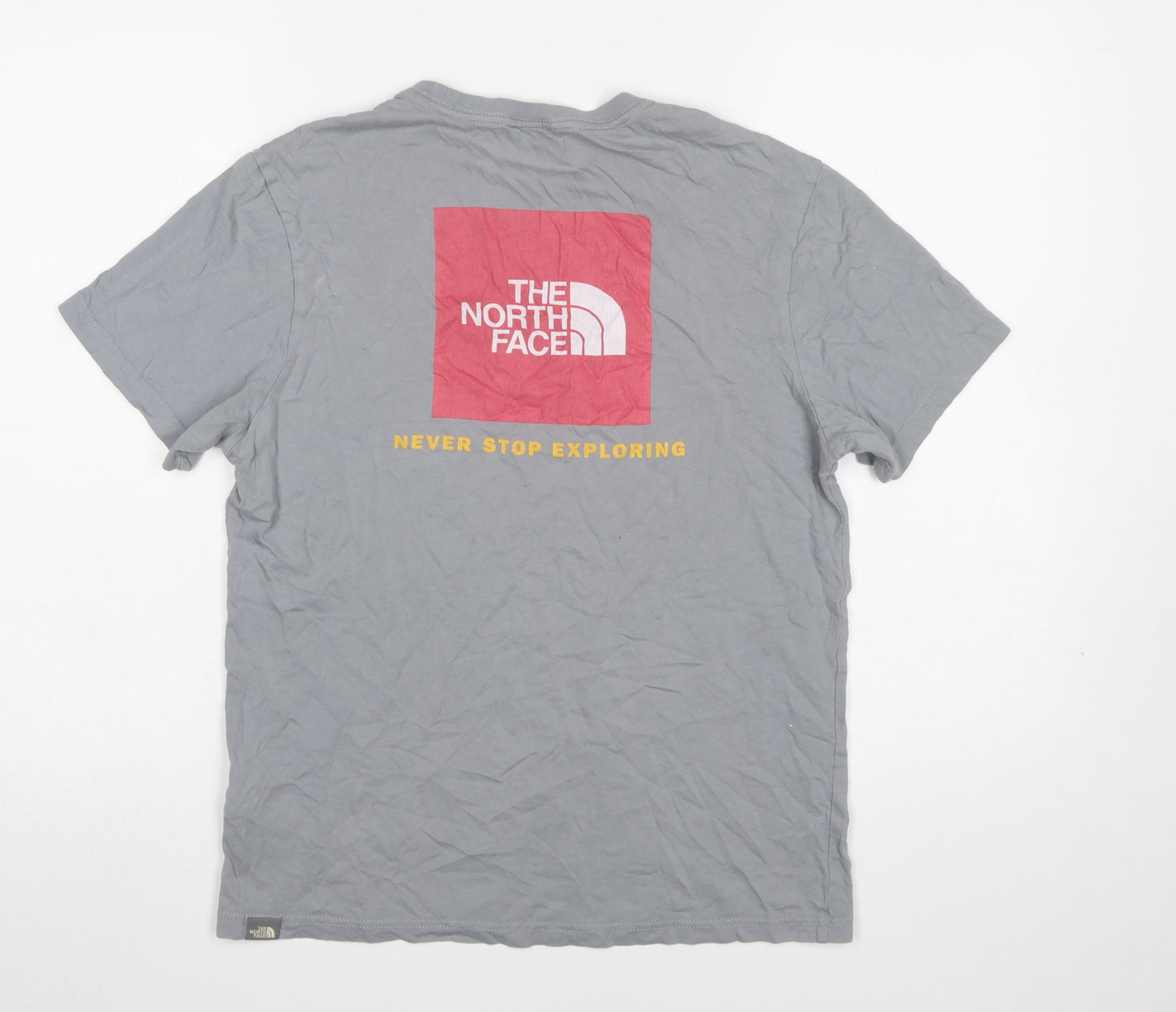 The North Face Men's Grey Graphic Logo T-Shirt Size S Outdoor Cotton