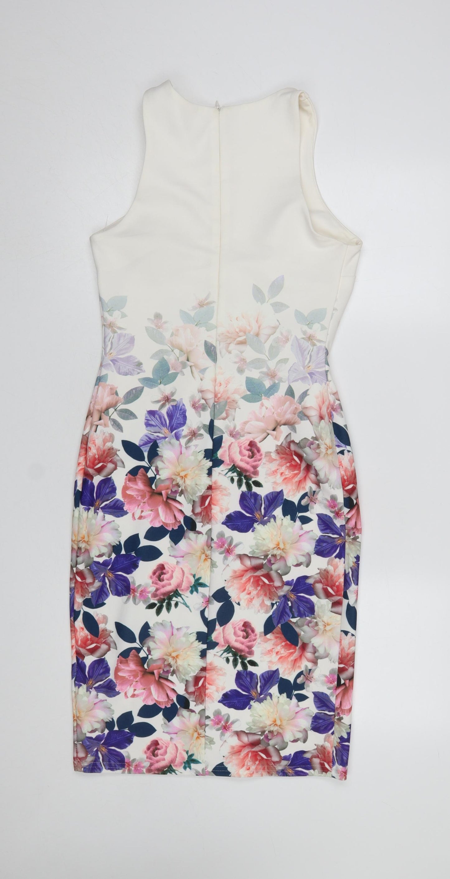 New Look Women’s Multicoloured Floral Bodycon Dress Size 12
