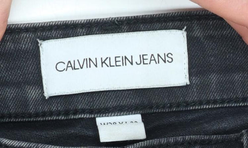 Calvin Klein Jeans Black Slim Fit Men's Denim W28 L32