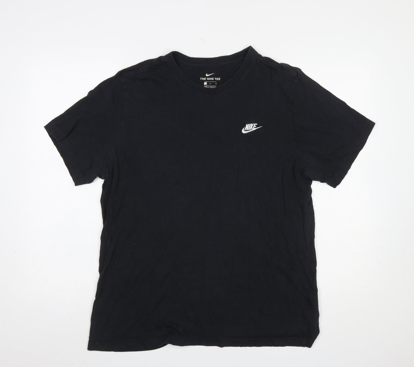 Nike Men's Black L Crew Neck Short Sleeve Cotton T-Shirt