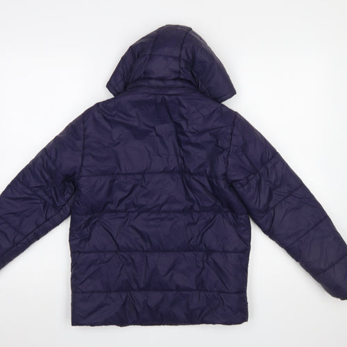 Puma Boys Blue Stockport County FC Hooded Puffer Jacket 11-12 Years
