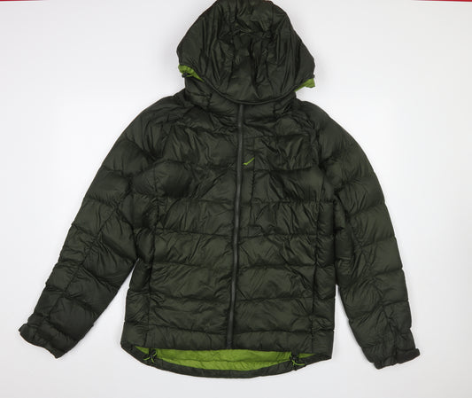 Rab Men's Green Puffer Jacket Down Insulated Hooded Coat Size S