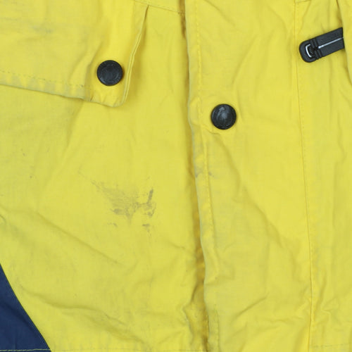 No Where Boys Yellow and Blue Ski Jacket 11-12 Years Hooded Winter Coat