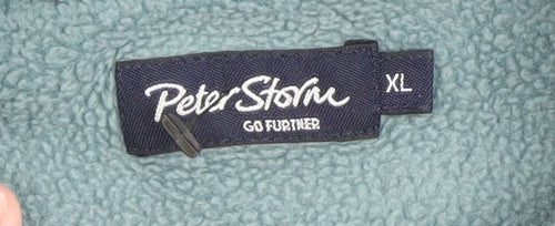 Peter Storm Men's Blue Fleece 1/4 Zip Pullover Sweatshirt XL