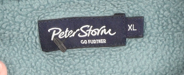 Peter Storm Men's Blue Fleece 1/4 Zip Pullover Sweatshirt XL