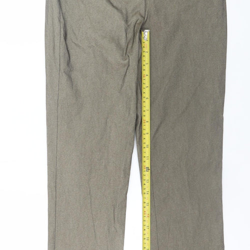 Marla Wynne Womens Beige Tall Size 10T Stretch Dress Pants
