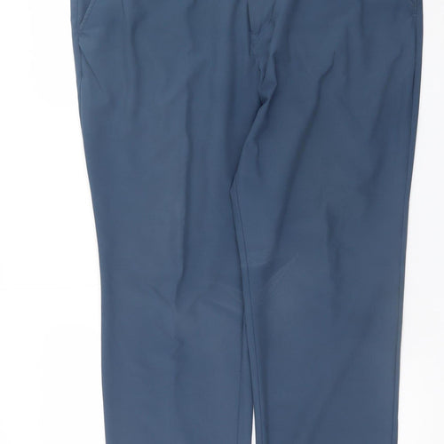 Adidas Men’s Blue Chino Trousers 40x30 Regular Fit Stretch