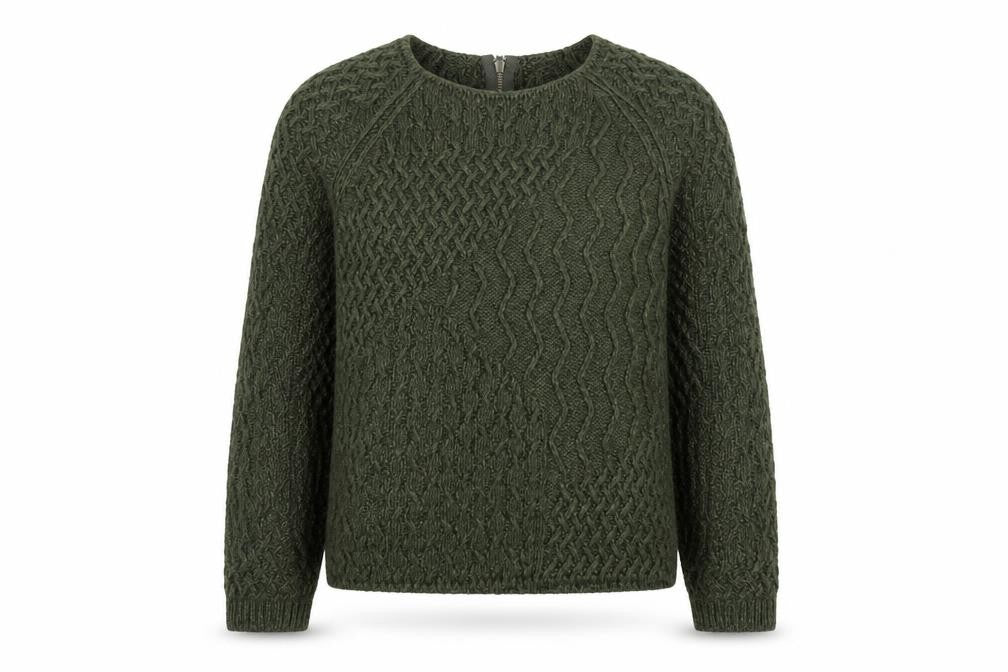 Next Petite Green Cable-Knit Acrylic Women’s Jumper Size 8