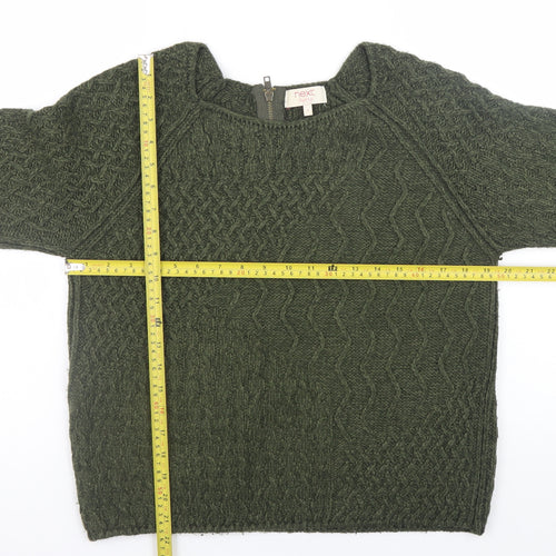 Next Petite Green Cable-Knit Acrylic Women’s Jumper Size 8