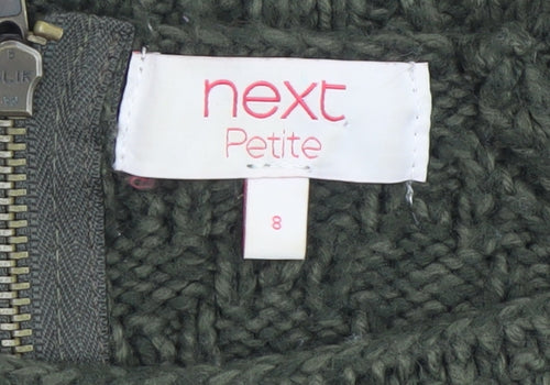 Next Petite Green Cable-Knit Acrylic Women’s Jumper Size 8