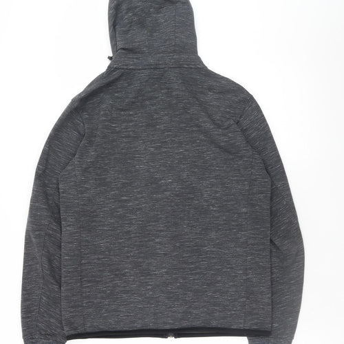 Uniqlo Men's Grey Full Zip Hoodie Size S Dry Fabric Lightweight