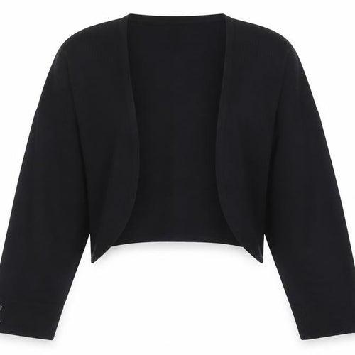 Monsoon Women’s Black Knit Cardigan L Long Sleeve Open Front