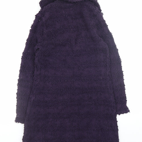 Monsoon Women's Purple Chunky Knit Long Cardigan Size 12