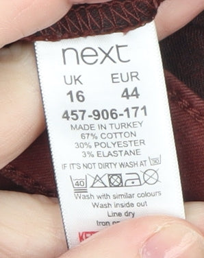 Next Women Brown Size 16 Skinny Stretch Jeans