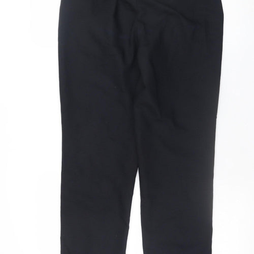 Zara Women's Black Cropped Slim Fit Trousers Size S