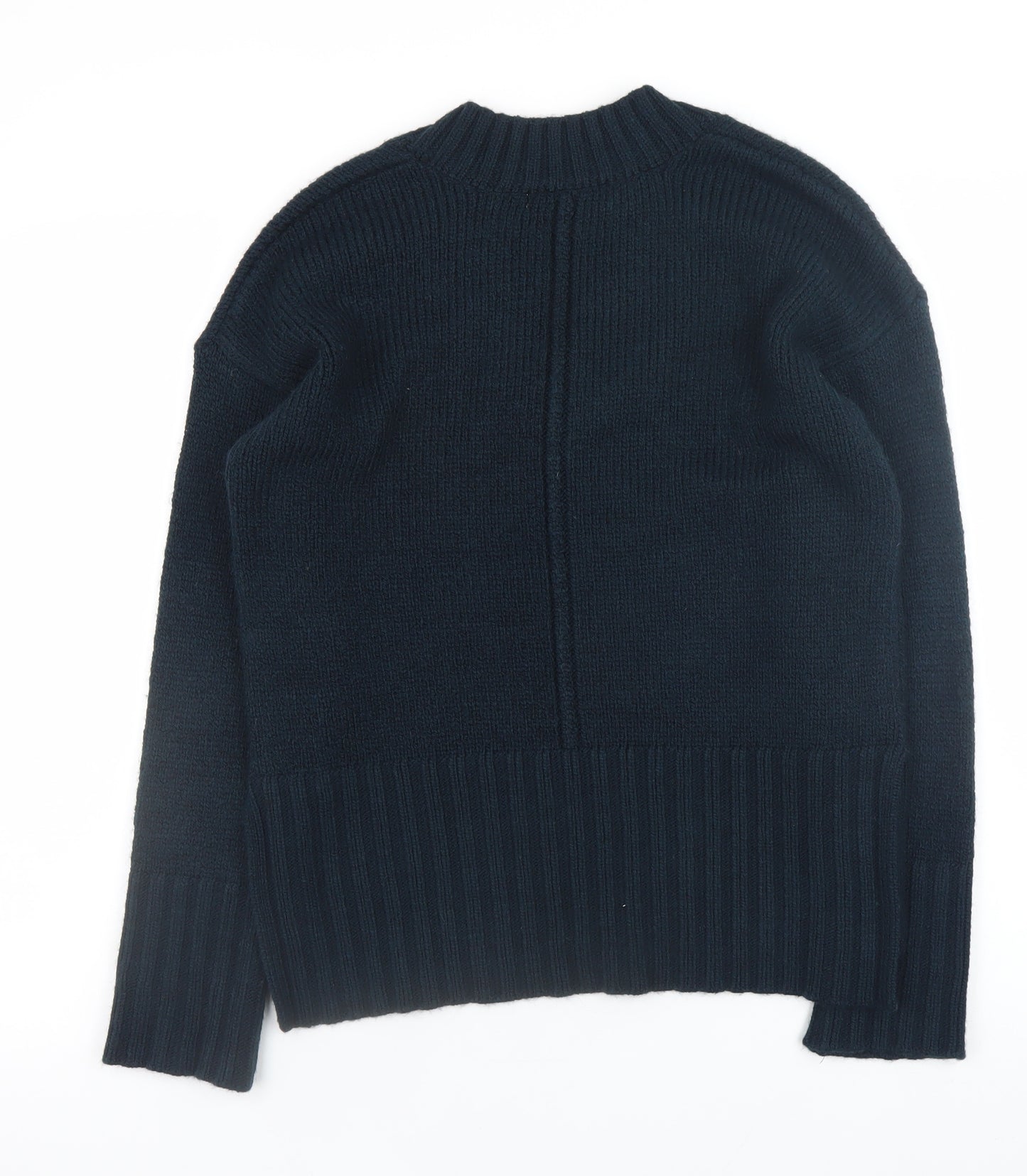 Next Womens Black V-Neck Knit Pullover Jumper XS
