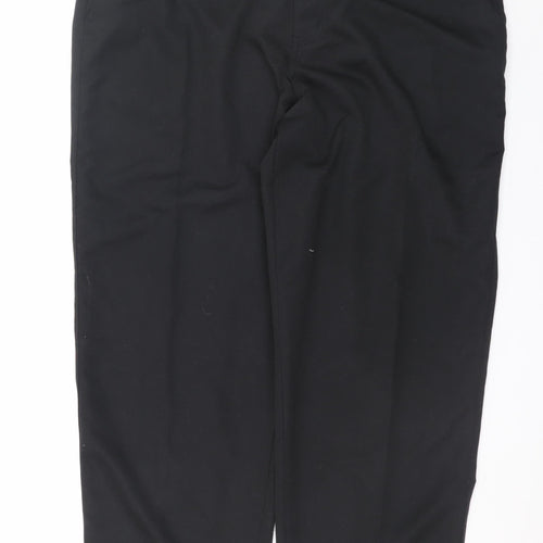 Dunlop Men’s Black Regular Fit Chino Trousers 42W R Polyester