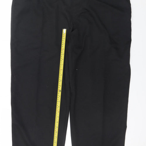 Dunlop Men’s Black Regular Fit Chino Trousers 42W R Polyester