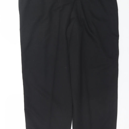 Dunlop Men’s Black Regular Fit Chino Trousers 42W R Polyester
