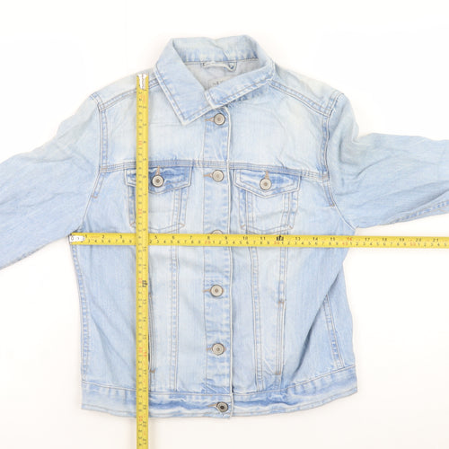 New Look Women’s Blue Denim Button-Up Jacket UK 10