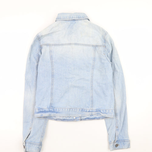 New Look Women’s Blue Denim Button-Up Jacket UK 10