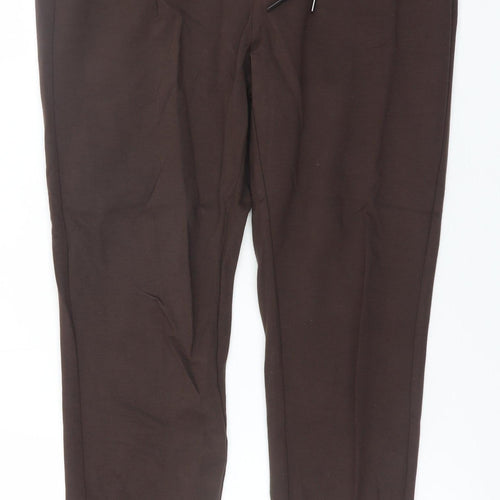 Vero Moda Women's Brown Jogger Trousers XS Elastic Waist Casual