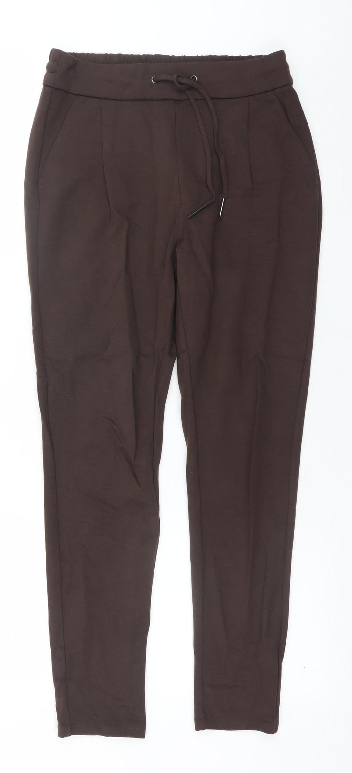 Vero Moda Women's Brown Jogger Trousers XS Elastic Waist Casual