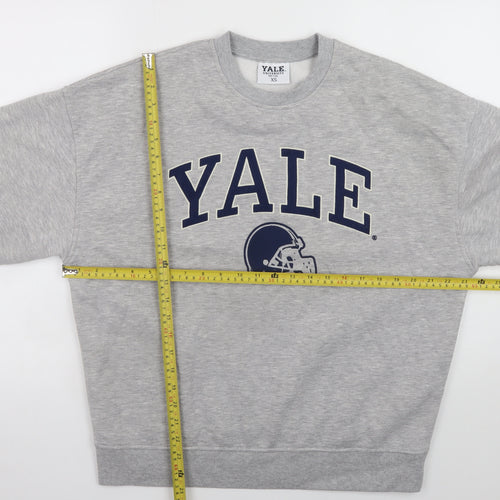 Yale University Men's Grey XS Pullover Sweatshirt Crew Neck