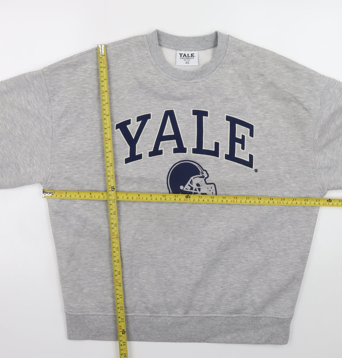 Yale University Men's Grey XS Pullover Sweatshirt Crew Neck