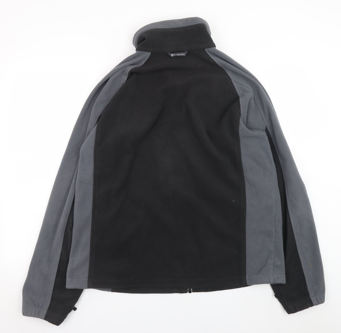 Columbia Men's Black Full Zip Fleece Sweatshirt L Outdoor Hiking